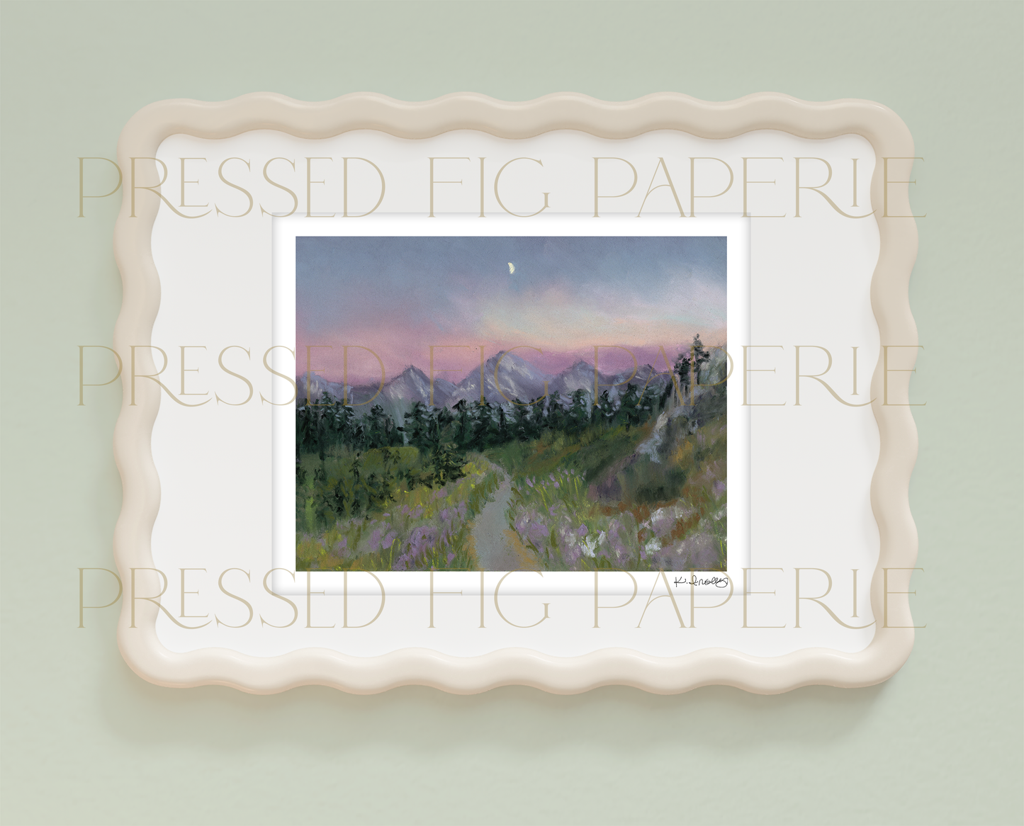 Dusk in the Mountains | Soft Pastel Fine Art Print